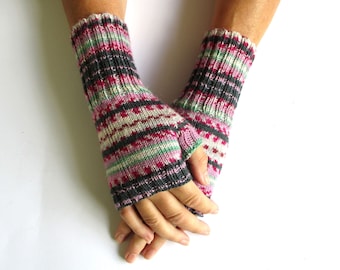 Vingerloze wanten - handschoenen, Christmas, maat M/L *1