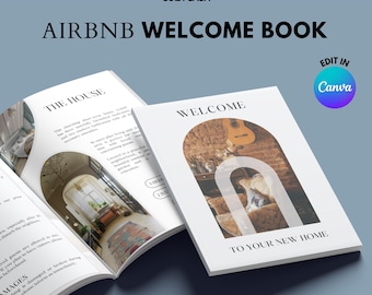Airbnb Welcome Book Template: City Apartment Host Guide (Canva)