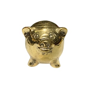 Small Pig Statue, Bronze Statue, Animal Statue, Garden Decor, Room Decor, Holiday Gift, Birthday Gift, Unique, Miniature, Pig Figure