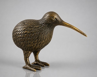 Kiwi Bird Statue, Bronze Statue, Animal Statue, Animal Figurine, Unique, Miniature, Love Bird, Room Decor, Birthday Gift, Art