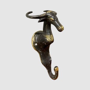 Bronze Deer Hook, Hook Bronze, Animal Hook, Wall Decor, Wall Art, Room Decor, Unique, Deer Hooks, Birthday Gift, Brass Animal Hook