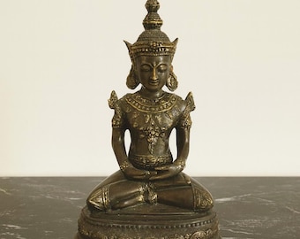 Estatua de Buda bailando tailandés, Buda tailandés, Buda bailando, Decoración de meditación, Buda de pie, Arte de Buda, Figura de Buda, Decoración de habitación