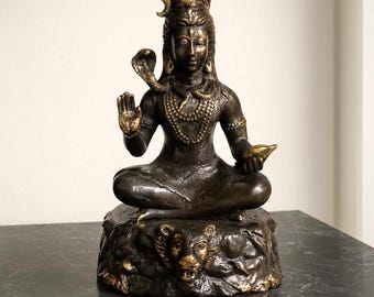 シヴァ神 7.5インチ / 19 cm、シヴァ像、シヴァの置物、ホーム