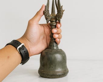 Balinese Gentabel, huisbel, ceremoniedecor, meditatiesculptuur, klankhealing, Balinese kunstsnijwerk, decor van de hom, verjaardagscadeau