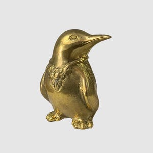 Penguin Standing Bronze Statue, Animal Statue, Animal Bronze, Animal Enthusiast Gift, Home Decor, Office Decor, Unique, Miniature, Gift Idea