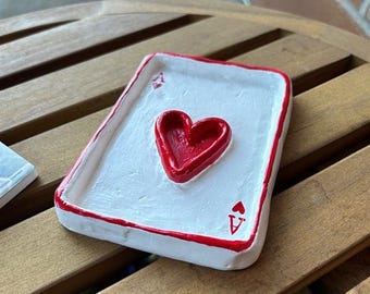 Ace of Hearts Trinket Dish/Ash Tray