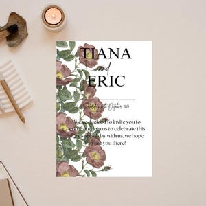 Custom wedding invite
