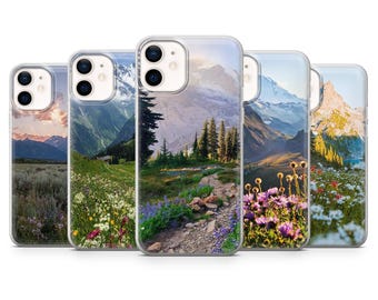 Nature Phone Case Alpine Mountain Scenery Cover for iPhone 16, 15, 14, 13, 12, Samsung S24, S23, S22, A15, A14, Pixel 9Pro XL, 8A