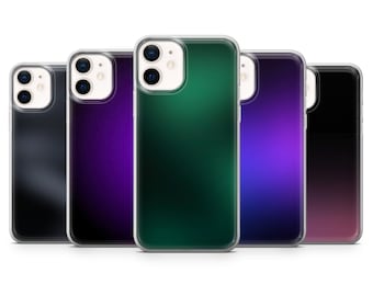 Dunkle Farbverlauf Handy Hülle Ombre Aesthetic Cover für iPhone 16, 15, 14, 13, 12, Samsung S24, S23, S22, A15, A14, Pixel 9Pro XL, 8A