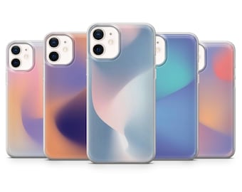 Aura Farbverlauf Handytasche Pink Blau Ombre Cover für iPhone 16, 15, 14, 13, 12, Samsung S24, S23, S22, A16, A15, Pixel 9Pro XL, 8A