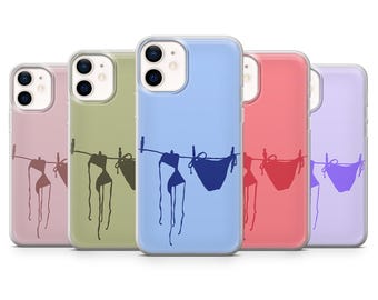 Summer Phone Case Beach Vibe Bathing Suit Cover for iPhone 16, 15, 14, 13, 12, Samsung S24, S23, S22, A15, A14, Pixel 9Pro XL, 8A