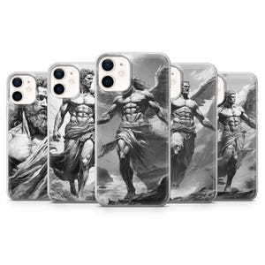 Greek Gods Phone Case Ancient Greek Mythology Cover for iPhone 16, 15, 14, 13, 12, Samsung S24, S23, S22, A15, A14, Pixel 9Pro XL, 8A