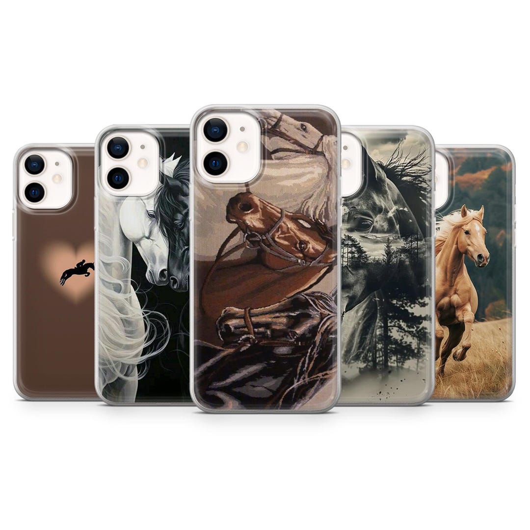 Equestrian Phone Case Horse Lover Animal Cover for iPhone 16, 15, 14 ...