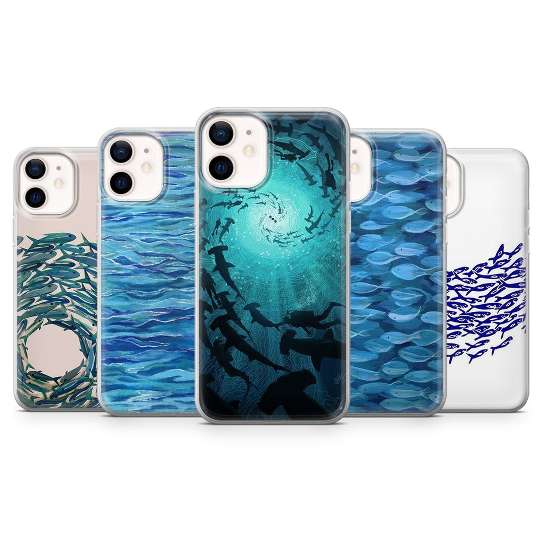 Custodia Per IPhone 14 Con Stampa Hippie – Pesce, Oceano, Girasoli – Cover Protettiva In TPU E Policarbonato, Stile Portafoglio