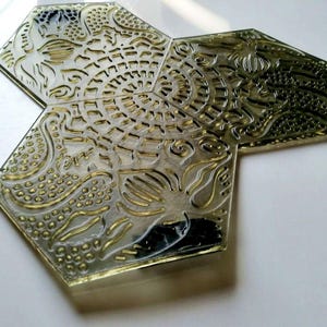 Polyurethane stamp for imprints on concrete  or plaster &quot;Gaudi&quot; Pattern Vertical Horizontal Decorative Concrete Cement Imprint Mat