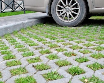 DIY Eco Parking Mold for Concrete Paving Slabs, Grass Pavers, Backyard Path, Garden Walkway, Patio Concrete Tiles, Concrete garden stepping