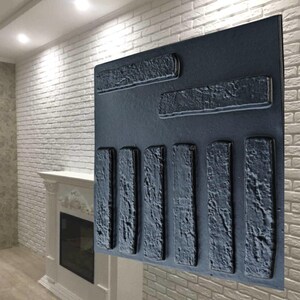 Macedonian - Plastic Mold for Making 3D Plaster Wall Panels and Decorative Wall Decor