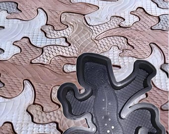 Lagarto - Molde de plástico para losas de hormigón y caminos o escalones de jardín