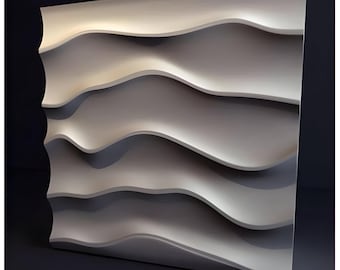 3D-väggpanelform för gips, betong och dekorativa väggpaneler