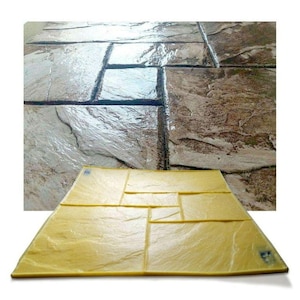 Polyurethane stamp &quot;Geometry&quot; for imprints on concrete  or plaster . Pattern Vertical Horizontal Decorative Concrete Cement Imprint Mat