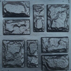 Molds for Wall Decor, Artificial Stones and Tiles for plaster, concrete, gypsum DIY (ABS plastic mold for decorative stone) 38