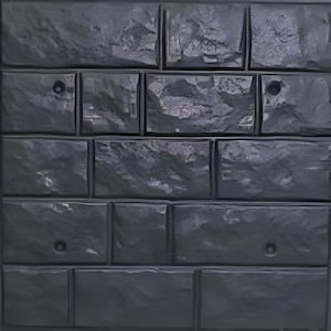 Number 4 - Plastic Mold for Making 3D Plaster Wall Panels and Decorative Wall Decor