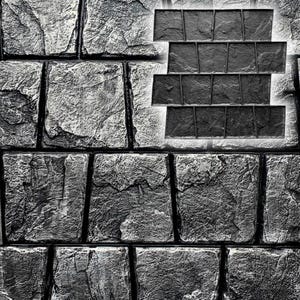 Polyurethane stamp &quot;Paving Stone&quot; for imprints on concrete  or plaster. Pattern Vertical Horizontal Decorative Concrete Cement Imprint Mat