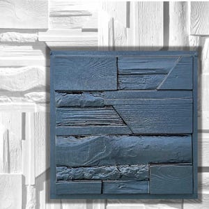 Number 34 - Plastic Mold for Making 3D Plaster Wall Panels and Decorative Wall Decor