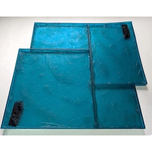 A set of 2polyurethane stamps ITALIAN SLATE for imprints on concrete  or plaster. Pattern Vertical Horizontal Decorative  Cement Imprint Mat