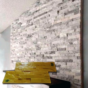 Polyurethane stamp for imprints on concrete  or plaster &quot;Greek Shale&quot; Pattern Vertical Horizontal Decorative Concrete Cement Imprint Mat
