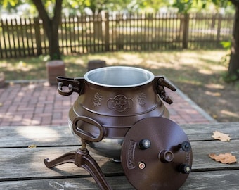 Traditional Afghan Kazan Cast Aluminum Pressure Cooker also called Afghan Cauldron and Kadai