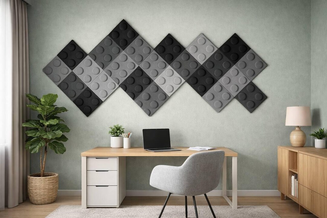 Photo inspiration: Felt Wall Panels For Small Apartments Space Saving Acoustic Wall Photo Inspiration