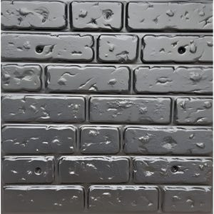 Number 9 - Plastic Mold for Making 3D Plaster Wall Panels and Decorative Wall Decor