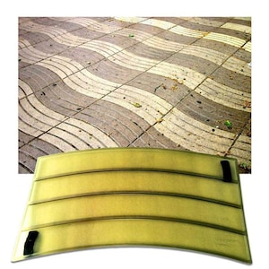 Polyurethane stamp &quot;LA RAMBLAS&quot; for imprints on concrete or plaster. Pattern Vertical Horizontal Decorative Concrete Cement Imprint Mat