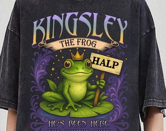 Camiseta de asistente de villano, camiseta de Kingsley la rana, camiseta de lectores de fantasía de Booktok, camiseta de amante de los villanos, regalo divertido para amantes de los libros románticos