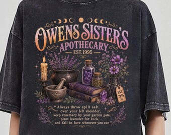 Magic Practical Apothecary Shirt, Apothecary Owens Shirt, Midnight Margaritas Witchy Shirt, Practical Magic Tee, Ownes Sister's Apothecary