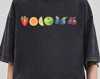 Rainbow Fruity LGBT, LGBTQIA Pride Top, Gay Rights, LGBT Pride Fruit Shirt, Femme Pride Month Girlfriend Tee Queer, Bisexual Baby Tee