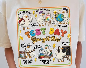 Camiseta "Ganso Bobo" para Professor(a), Você Consegue!, Presente de Agradecimento ao Professor(a), Camiseta para o Último Dia de Aula, Camiseta de Verão para Professor(a), Agradecimento ao Professor(a)