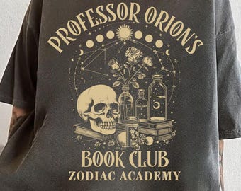 Zodiac Academy Shirt, Professor Orion's Book Club Comfort Colors® Shirt, Zodiac Academy The Inner Circle Shirt, Fantasy Reader, Book Lover
