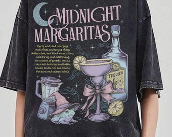 Midnight Margarita T-Shirt, Apothecary Owens Halloween Shirt, Witchy Woman Tee, Owens Sisters Practical Magic, Tequila Shirt, Witchy Shirt