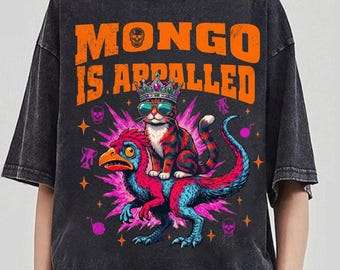 Mongo está horrorizado, personagem do livro Carl, camiseta Princesa Donut e Mongo, camiseta inspirada em Carl, o Explorador de Masmorras, personagem do livro Carl