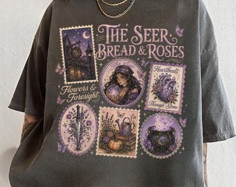 Elain Archeron Shirt, he Seer Bread and Roses Cauldron Tee, ACOTAR Bookish Merch, Fantasy Reader Gift, SJM Bookish Gift
