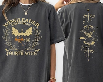 Fourth Wing Comfort Colors Shirt, Basgiath War College , Xaden Riorson Riders Quadrant Tee, Dragon Rider, Violet Sorrengail, Bookish Shirt