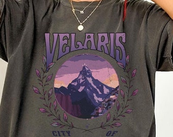Camiseta Court of Dreams, Camiseta Velaris City of Starlight Acotar Comfort Colors, Camiseta The Night Court, Camiseta A Court of Thorns and Roses