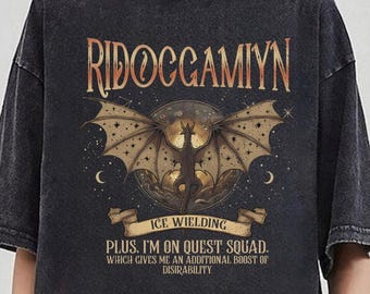 The Quest Squad Onyx Storm Comfort Colors Shirt For Fan, Dragon Rider Tee, Ridoc Gamlyn Fourth Wing Series T Shirt, , Gift For Book Lover