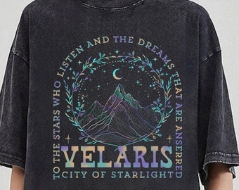 Velaris City Of Starlight Acotar Comfort Colors® Shirt,The Night Court Shirt,Bookish Gift,Court Of Thorns And Roses, City Of Starlight Shirt