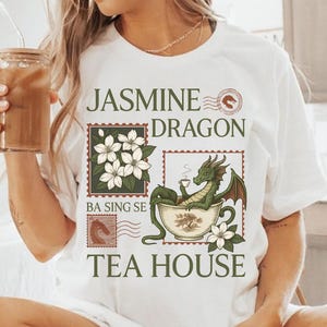 Jasmine Dragon Tea Shop Comfort Colors Shirt, Uncle Iroh Shirt, Anime Lover&#39;s Gift, Uncle Iroh Tea Shop Inspired Shirt, Avatar T-Shirt