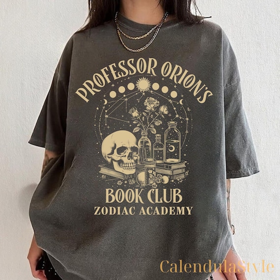 Zodiac Academy Shirt, Professor Orion's Book Club Comfort Colors® Shirt, Zodiac Academy The Inner Circle Shirt, Fantasy Reader, Book Lover