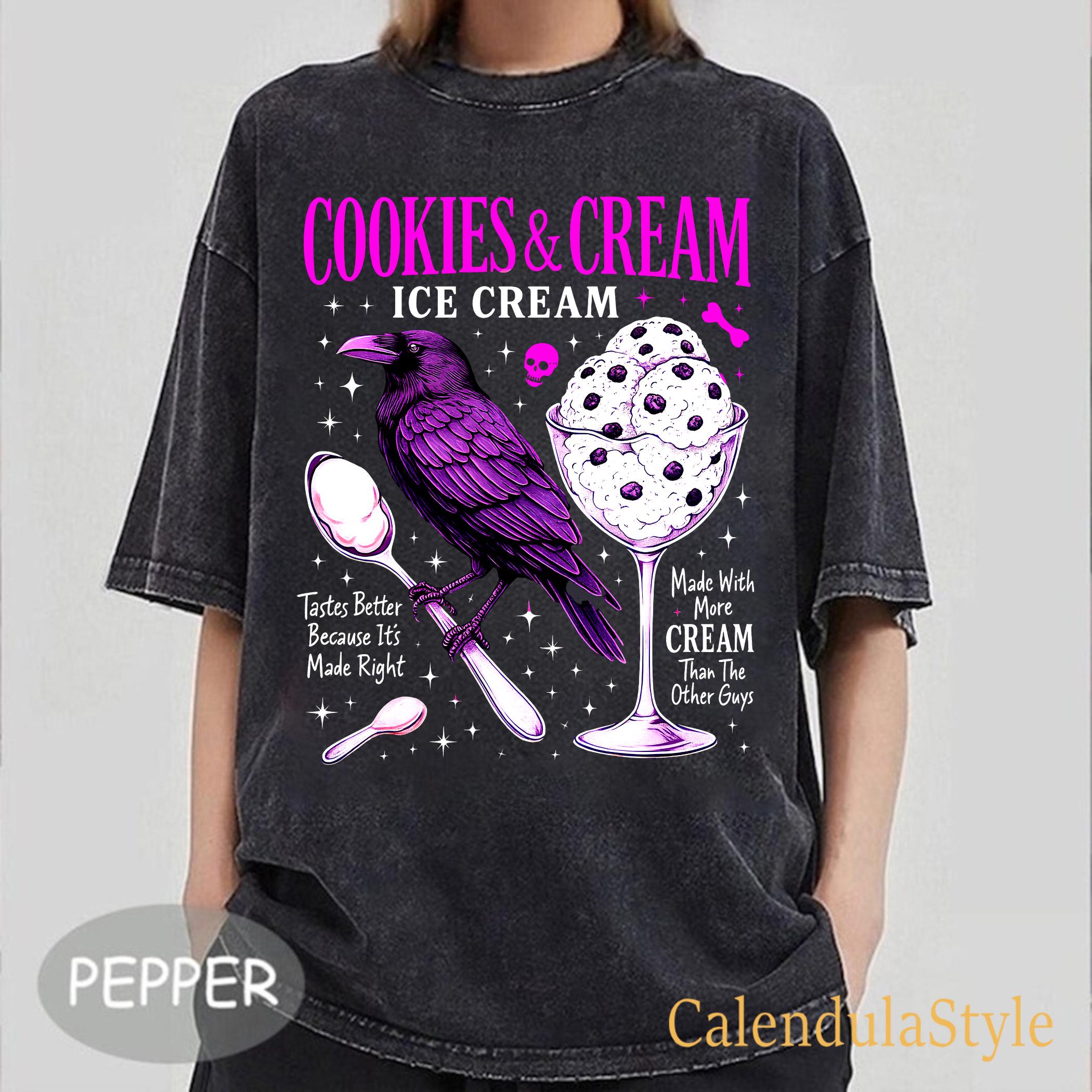 Cookie and Cream Ice Cream, Butcher & Blackbird Shirt, Book Series