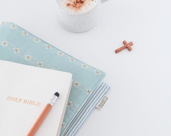 Custom Embroidered Bible Cover – Handmade Christian Book Sleeve